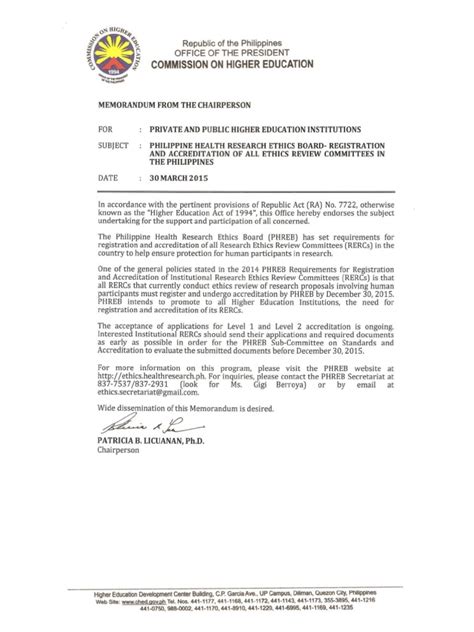 ched accreditation.